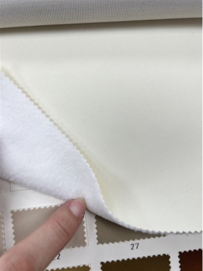 GZ-JT 66005-5# 透明膜+搖粒絨  克重：310g/㎡ 成分：表面100%T 幅寬：142±2.5cm 正面照